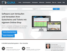 Tablet Screenshot of e-guma.ch